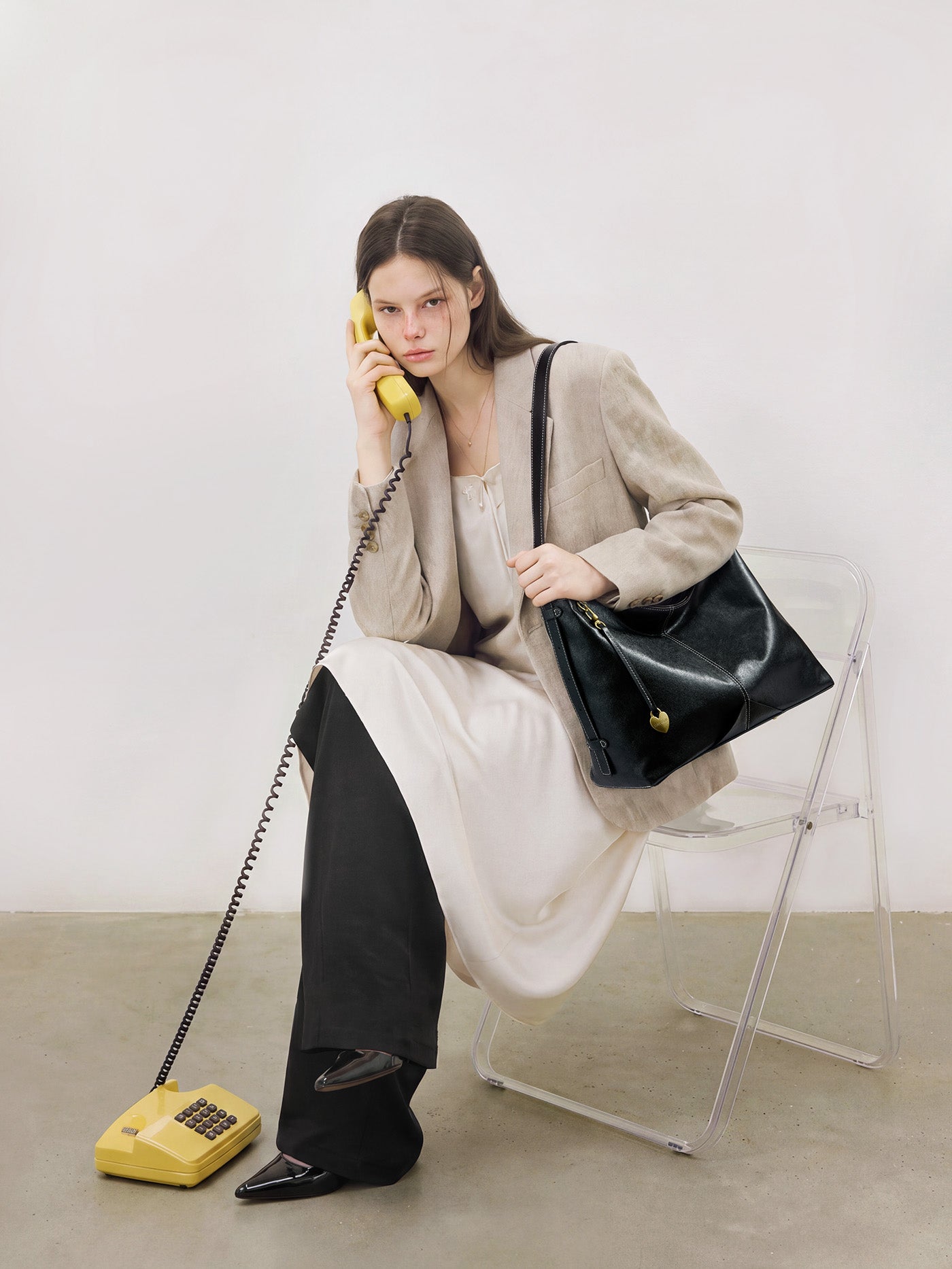 The Anchor Collection Hobo Bag, C0005, Black
