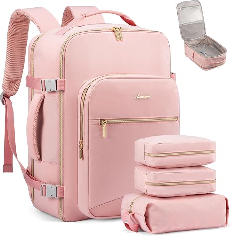 4Pcs, 40/50L Freyja Laptop Travel Backpack, 17" 18"