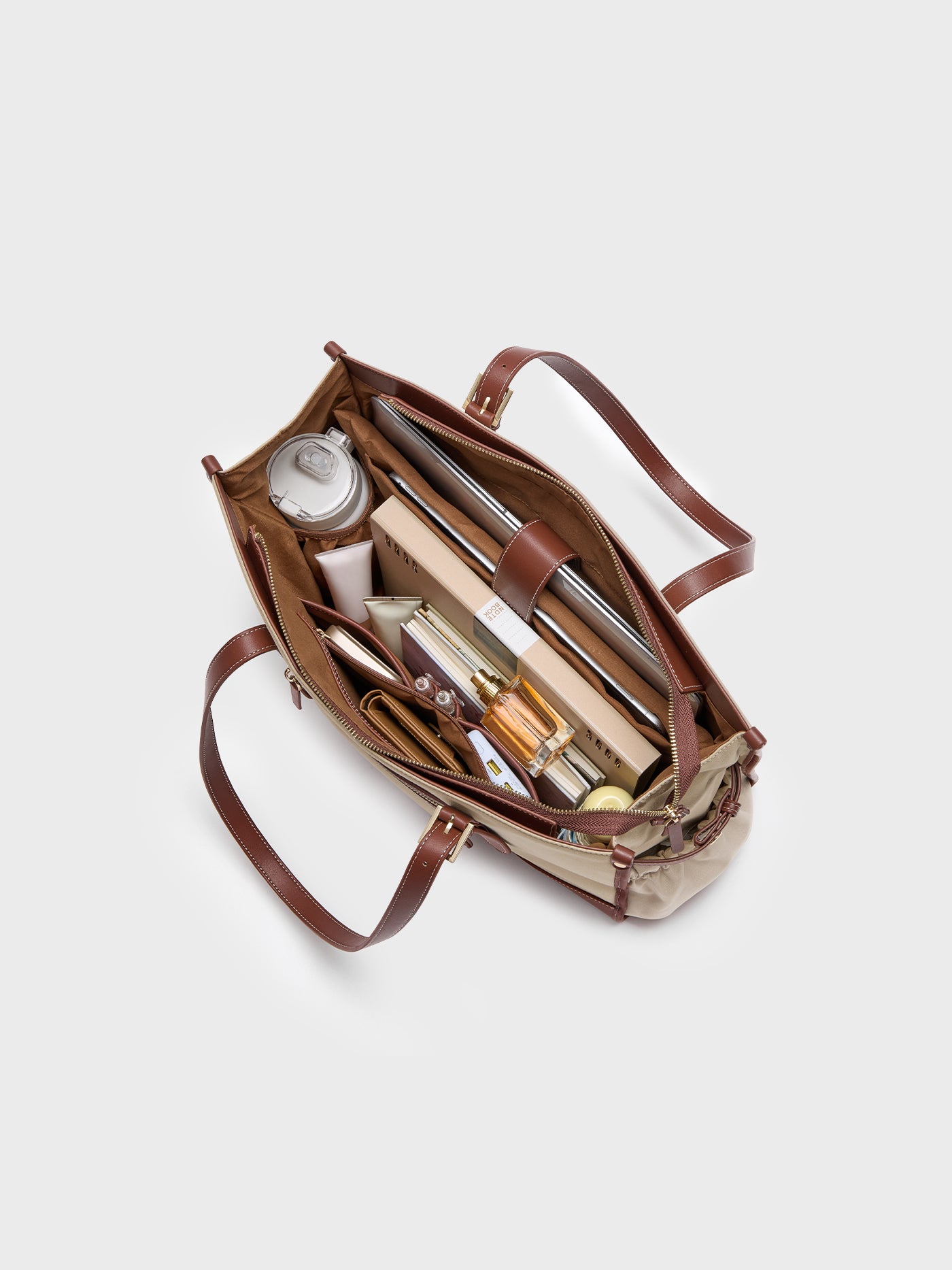 The Anchor Collection Tote Bag, C0004, Cognac