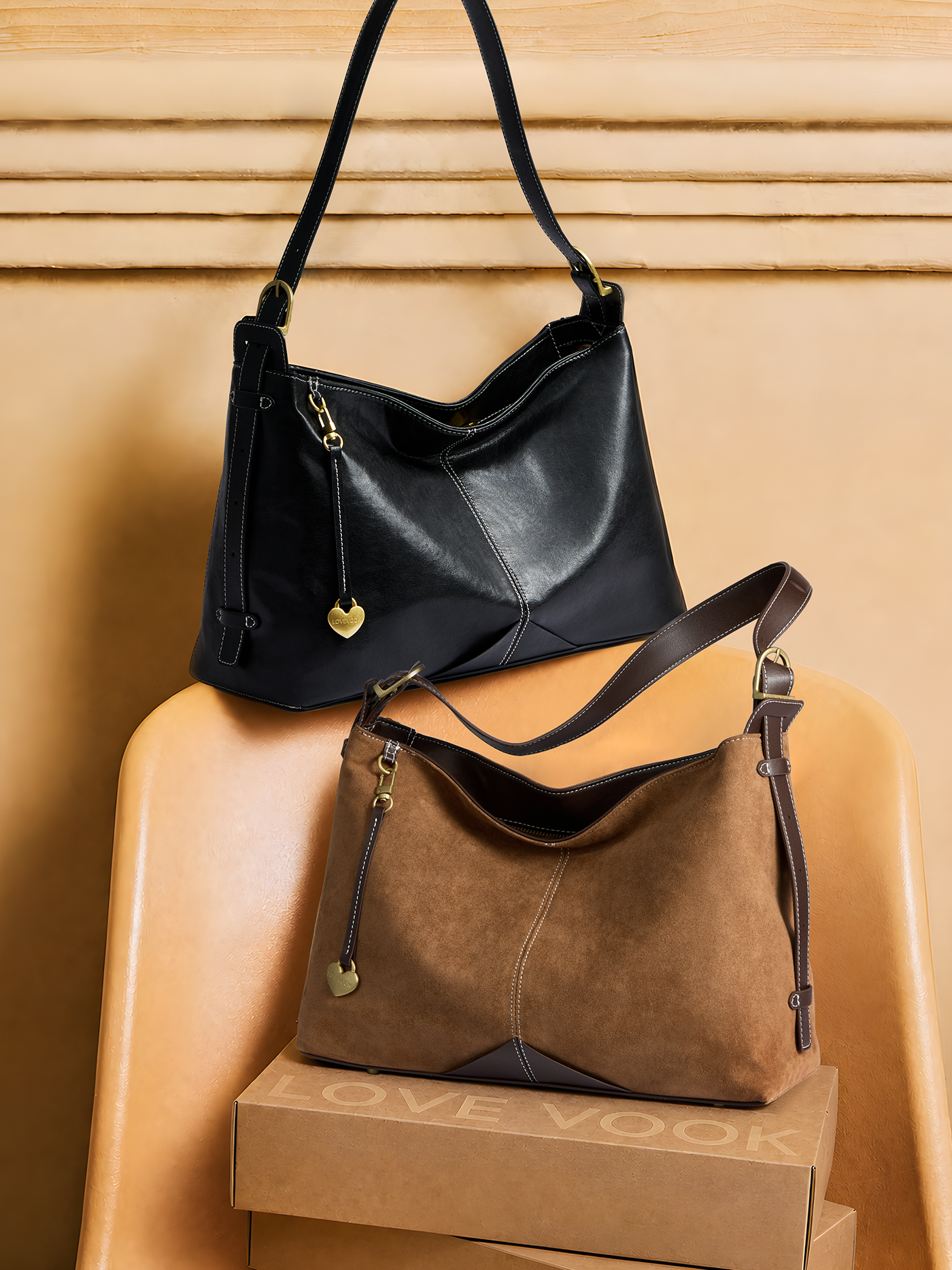 The Anchor Collection Hobo Bag, C0005, Cognac