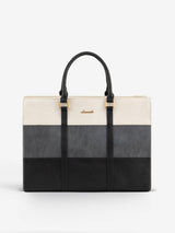 LOVEVOOK 2Pcs Elegant Colorblock Tote Bag, 15.6" 3123