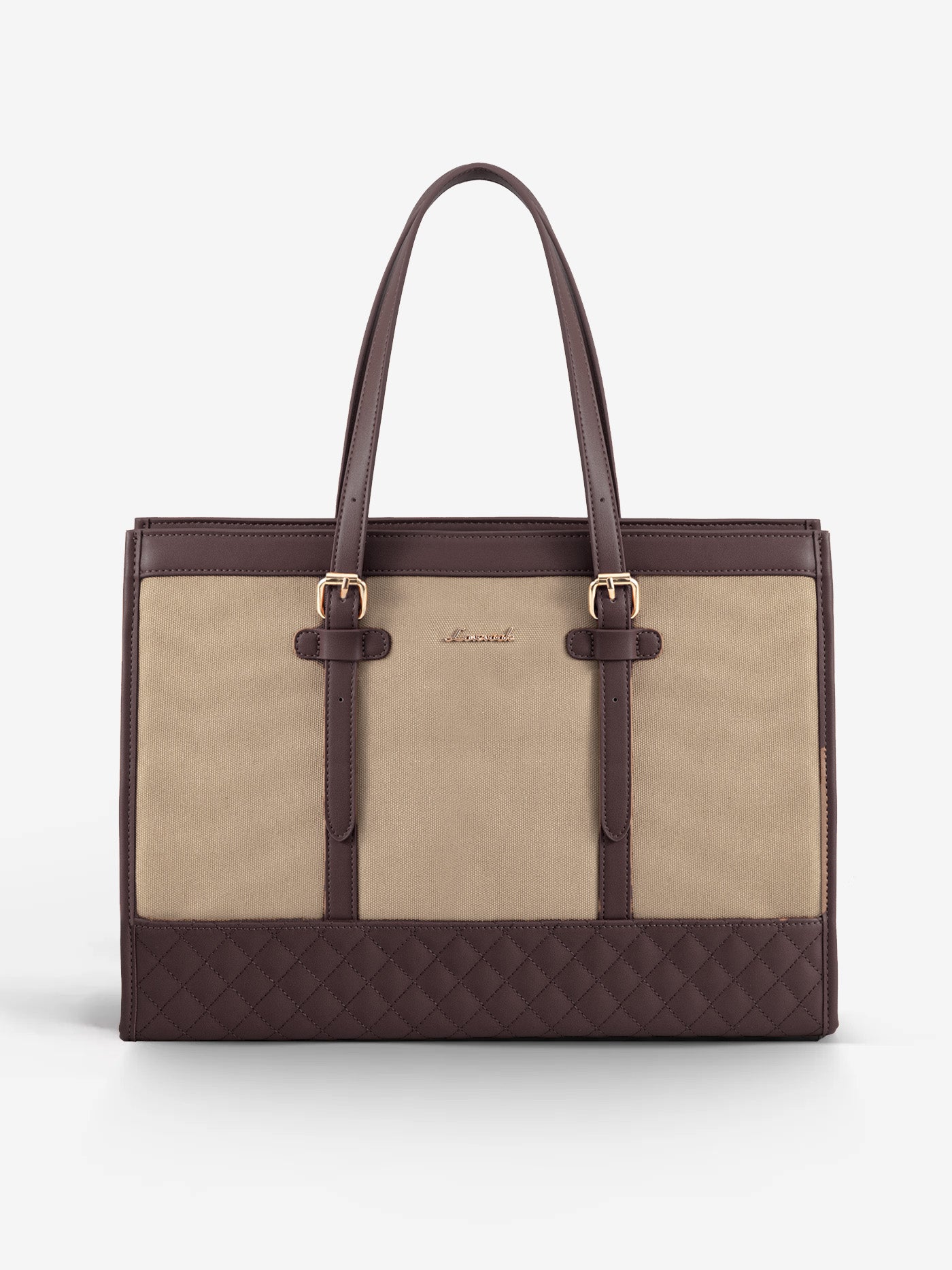 LOVEVOOK 2Pcs Canvas Laptop Tote Bag, 15.6" 30130