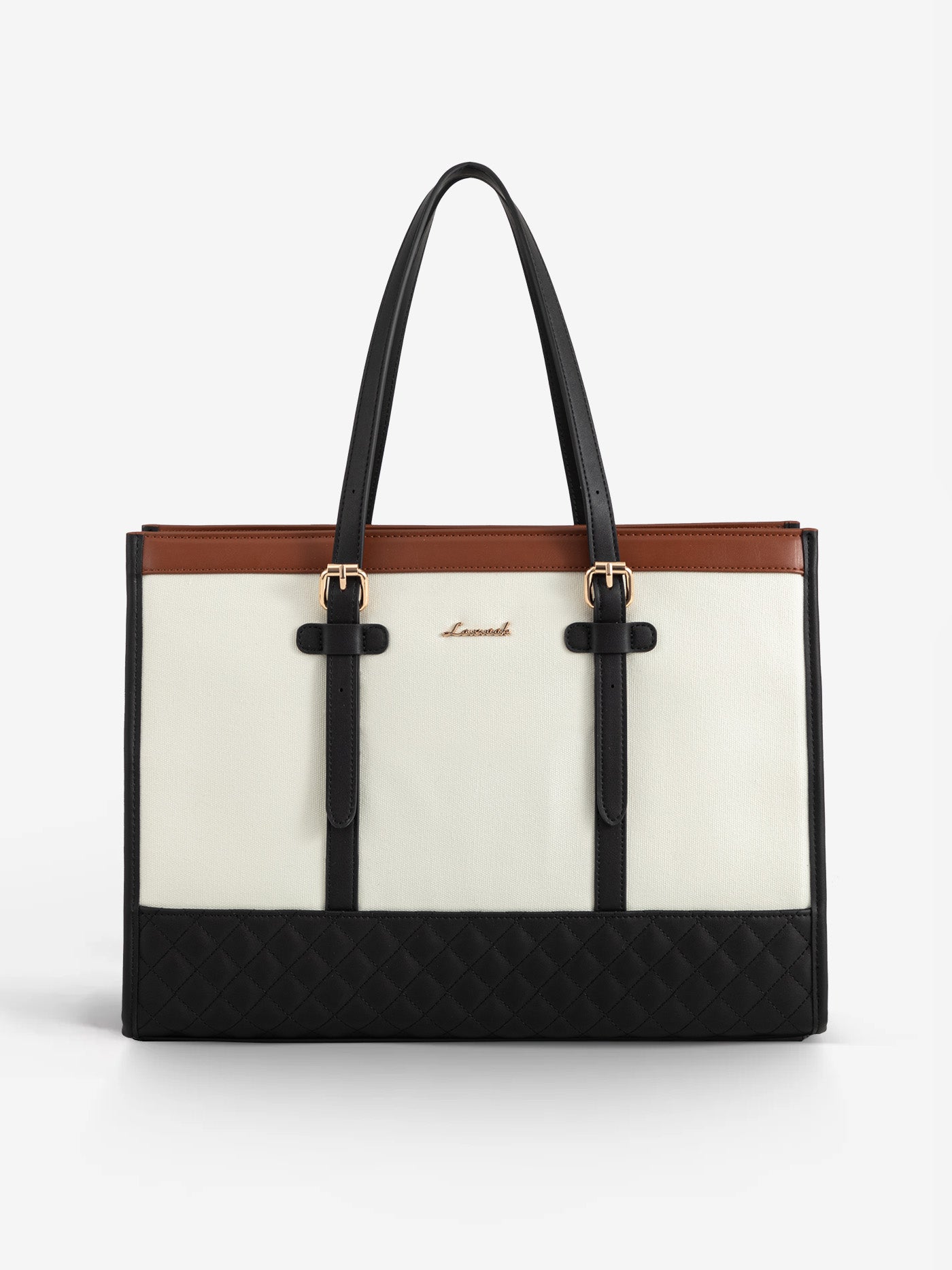 LOVEVOOK 2Pcs Canvas Laptop Tote Bag, 15.6" 30130