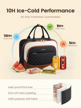 LOVEVOOK Insulated Lunch Cooler Tote 15.5L/19.6L 5706