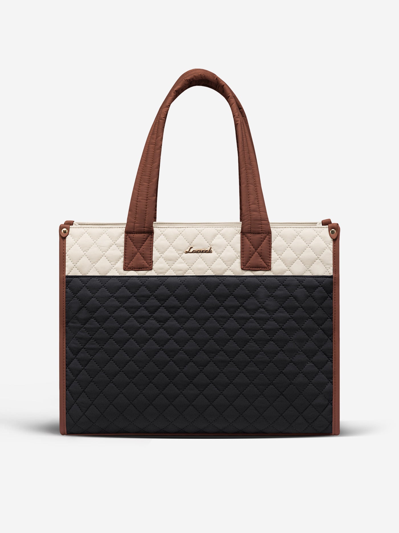 LOVEVOOK 2Pcs Quilted Work Tote Bag, 15.6" 17.3" 3104