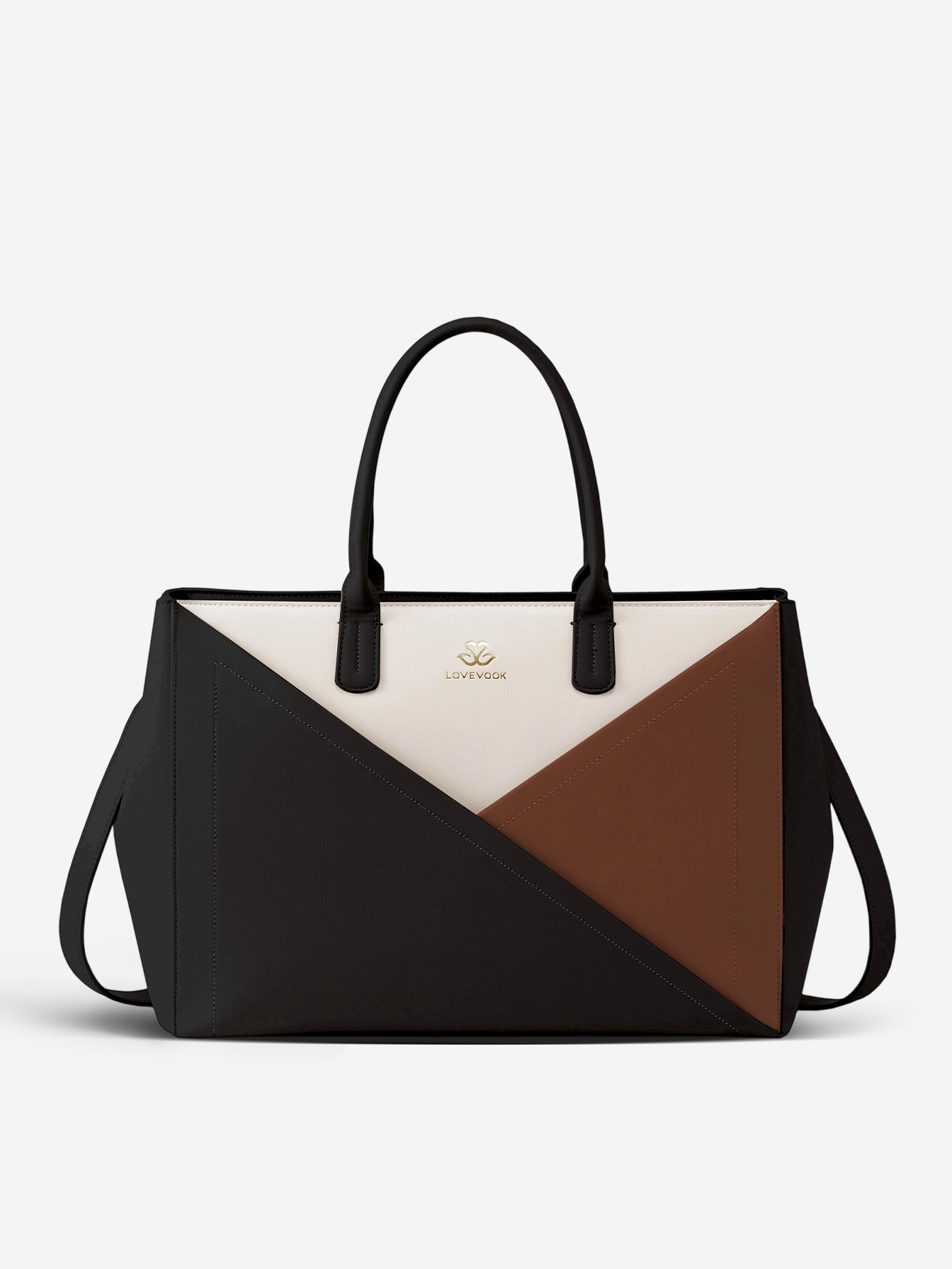 LOVEVOOK PU Leather Work Bag, 15.6" 17.3" 4447