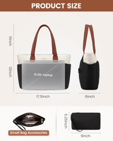 LOVEVOOK 2Pcs Lightweight Puffy Tote Bag 4291