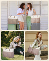 LOVEVOOK 2Pcs Multi-pocket Puffer Tote Bag, 15.6" 17.3" 4327