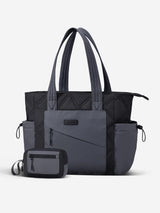 LOVEVOOK 2Pcs Quilted Puffer Tote Bag, 15.6" 17.3" 4408
