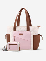 LOVEVOOK 2Pcs Quilted Puffer Tote Bag, 15.6" 17.3" 4408