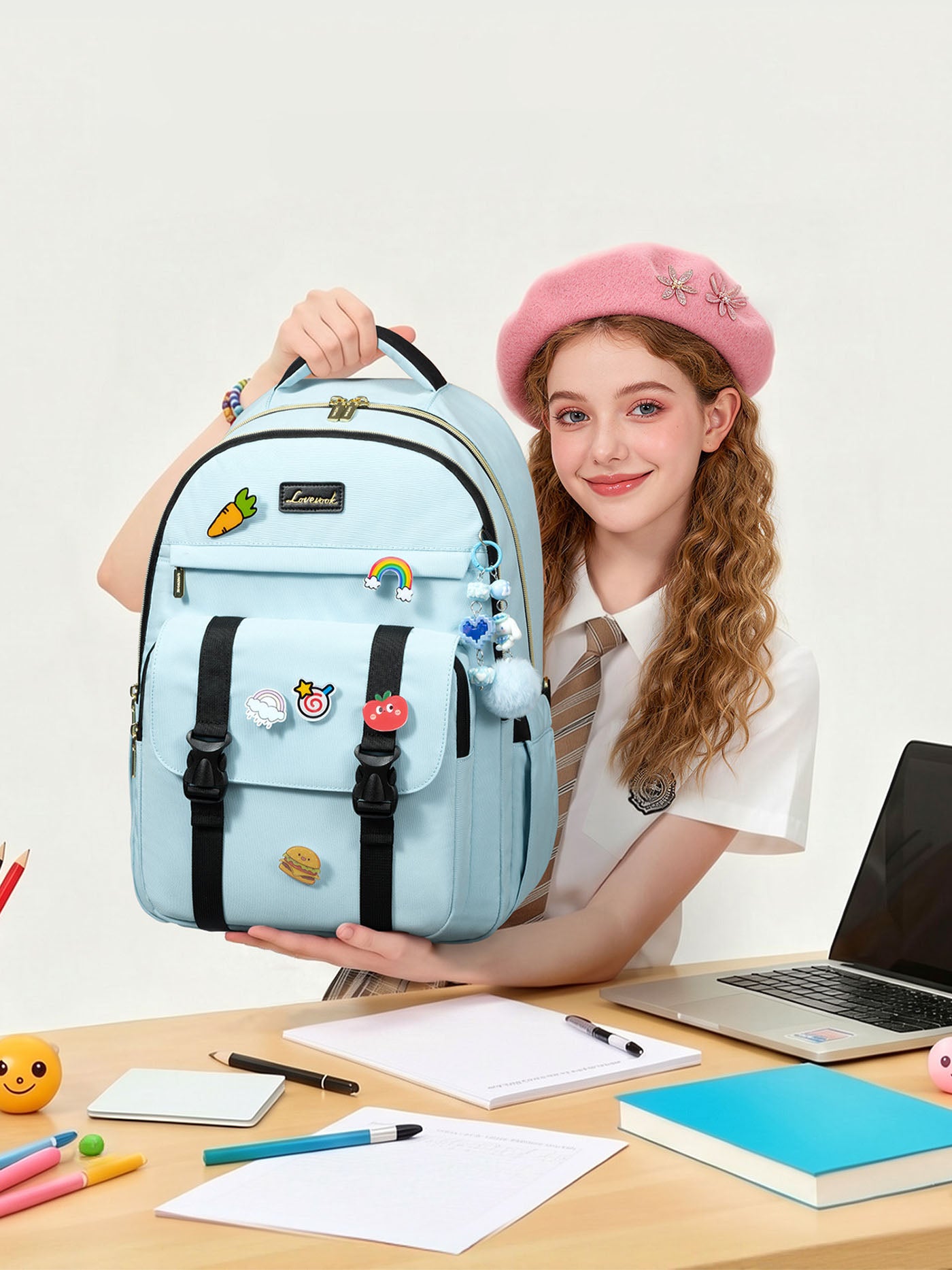 LOVEVOOK School Backpack 15.6" 17" 5798