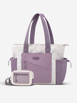 LOVEVOOK 2Pcs Quilted Puffer Tote Bag, 15.6" 17.3" 4408