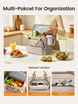 LOVEVOOK Puffer Lunch Bag 13L/18L,5769 5769