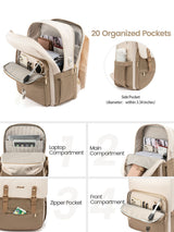 Travel Laptop Backpack, 15.6" 17"