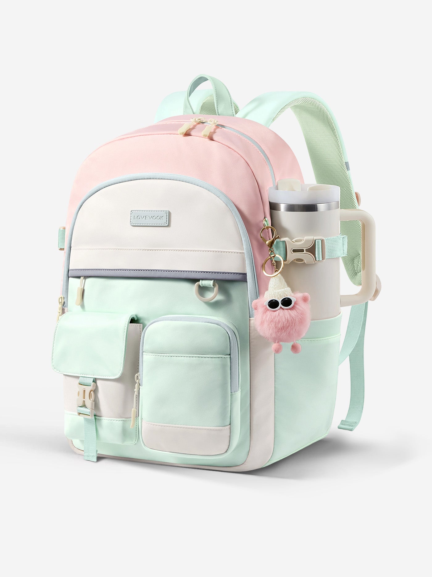 LOVEVOOK Cute School Backpack with Lunch Bag 5568