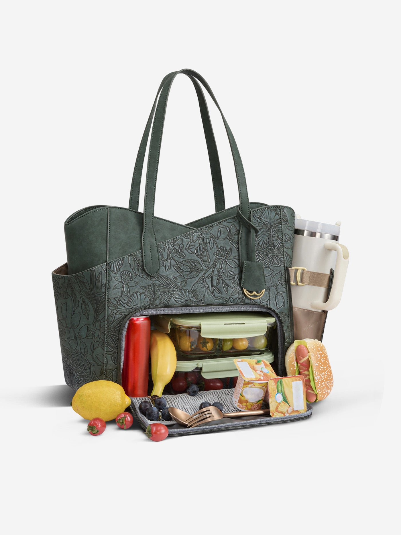 LOVEVOOK Lunch Tote Bag with Lunch Compartment 15.6" 17.3" 5629