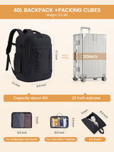 4Pcs Travel Backpack Bag 40L/50L