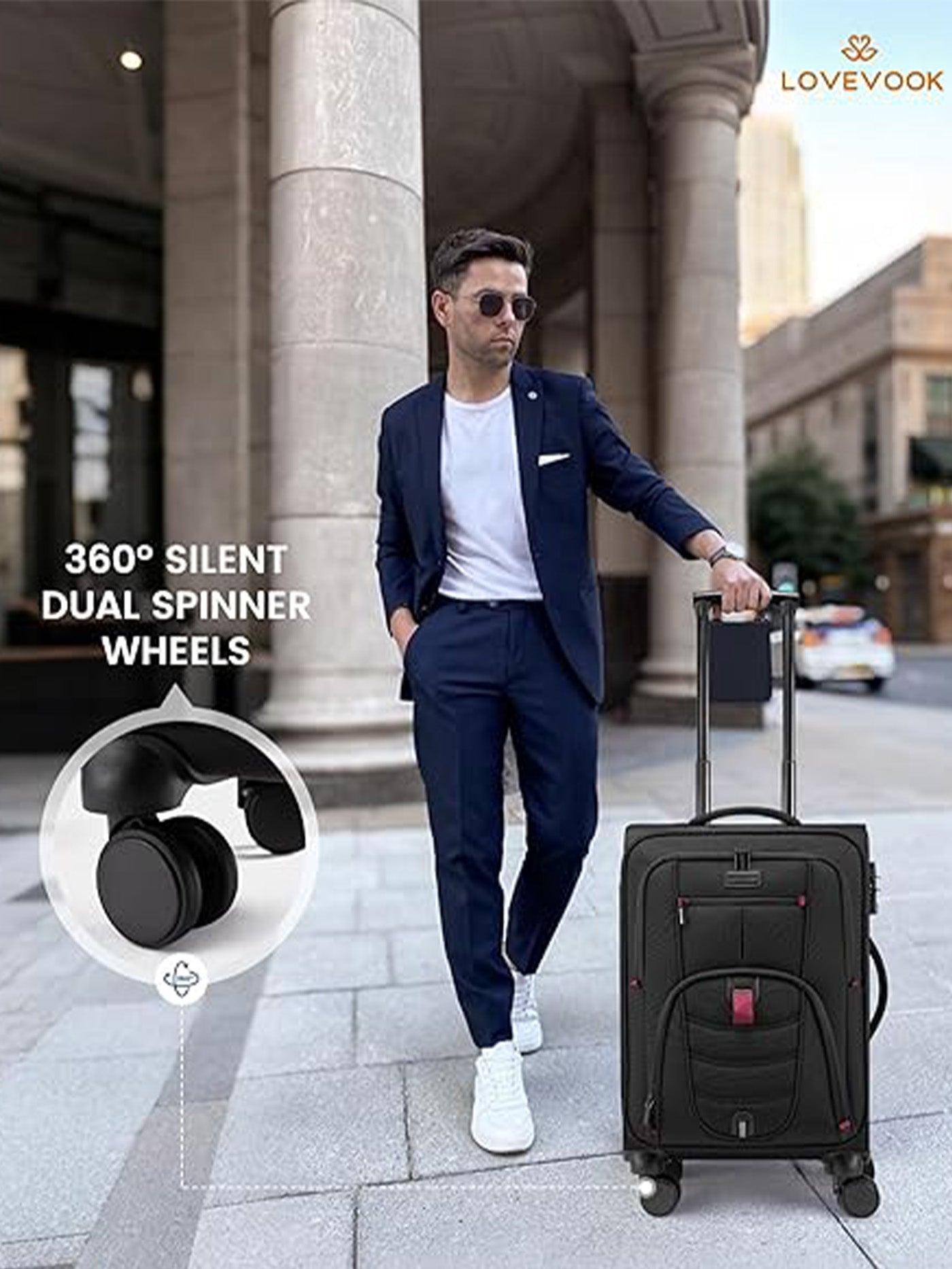 LOVEVOOK Carry On Luggage 22 Inch (Only available in the US) 4333