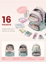 LOVEVOOK School Backpack with Lunch Bag 5562
