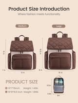 LOVEVOOK Diaper Bag Backpack 15.6" 17.2" 5526