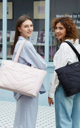 LOVEVOOK 2Pcs Lightweight Puffy Tote Bag 4291