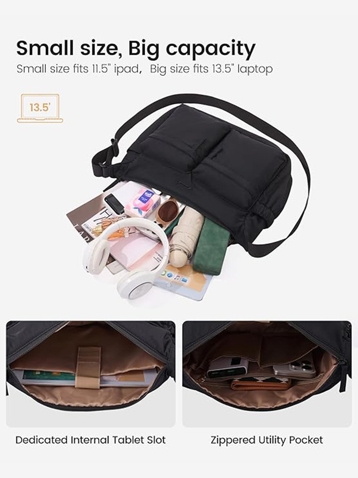 LOVEVOOK Puffy Crossbody Bags 11.5" 13.5"(US ONLY) 4485