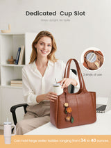 Vegan Leather Tote Bag 22L/25L