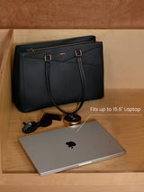 LOVEVOOK Elevate Top-Grain Leather Tote--100% Cowhide 4613